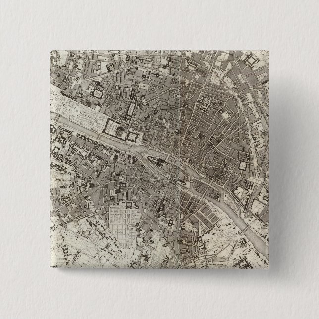 Paris 15 Cm Square Badge (Front)