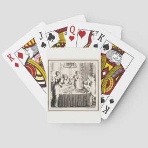 Paris 1790s Roulette Scene Love & Chance Playing Cards