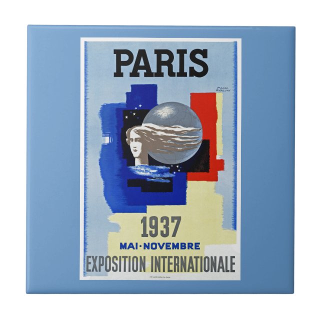 Paris 1937 ~ Exposition Internationale Tile (Front)