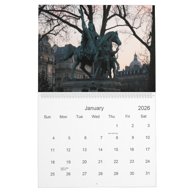 Paris 2014 calendar (Jan 2026)