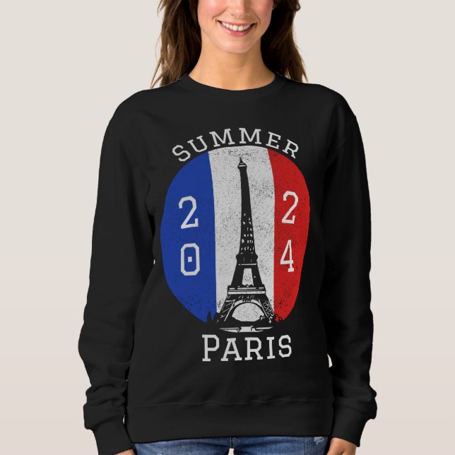 Paris 2024 J.O. France International Summer Sports Sweatshirt (Front)