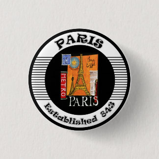 Paris 3 Cm Round Badge