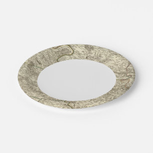 Paris 3 paper plate