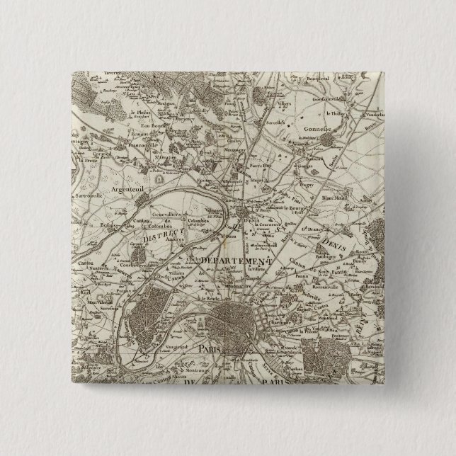 Paris 5 15 cm square badge (Front)