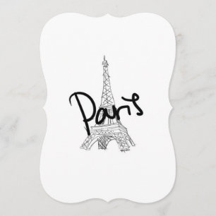 Paris 5x7 Invitation