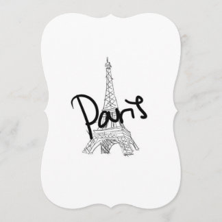 Paris 5x7 Invitation