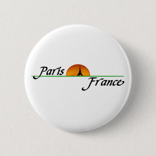 Paris 6 Cm Round Badge