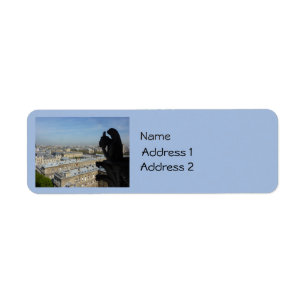 Paris: A Gargoyle's View Return Address Label