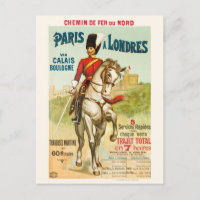 Paris à Londres Vintage Poster 1890s