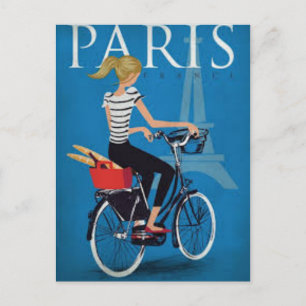 Paris à Vélo Postcard