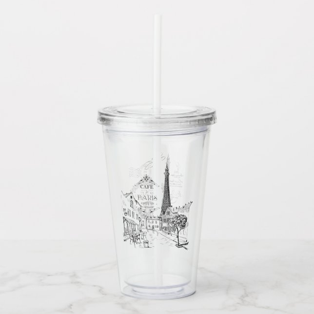 Paris Acrylic Tumbler (Front)