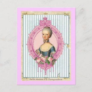 Paris and Antoinette Postcard