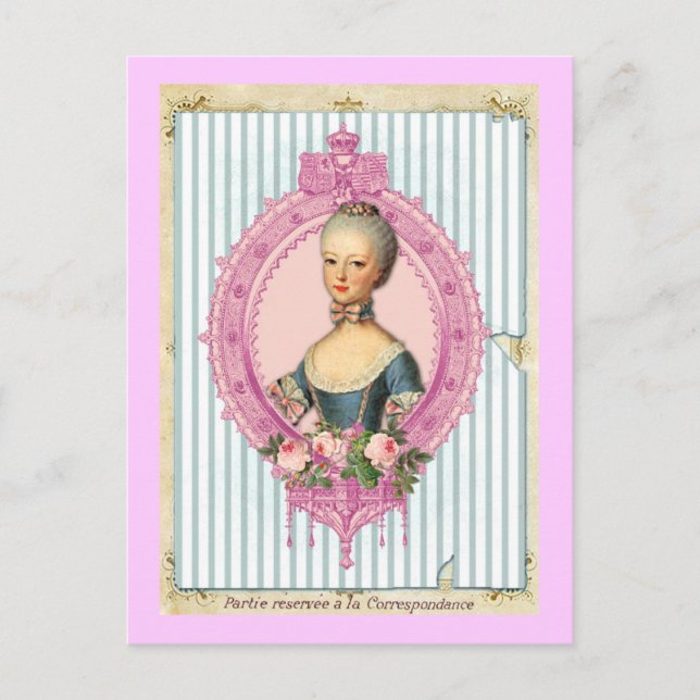 Paris and Antoinette Postcard (Front)