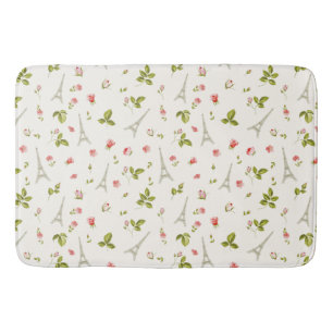 Paris and Roses Bath Mat