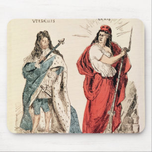 Paris and Versailles Glaring at Each Other, 1871 Mouse Pad