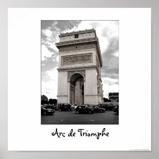 Paris - Arc de Triomphe Poster
