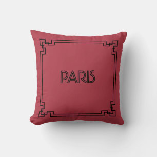 Paris Art Nouveau Art Deco Jugendstil Cushion