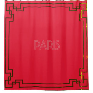 Paris Art Nouveau Art Deco Jugendstil Shower Curtain
