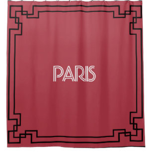 Paris Art Nouveau Art Deco Jugendstil Shower Curtain