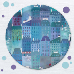 Paris Art Paper Plate