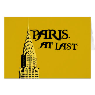 Paris. At last Card