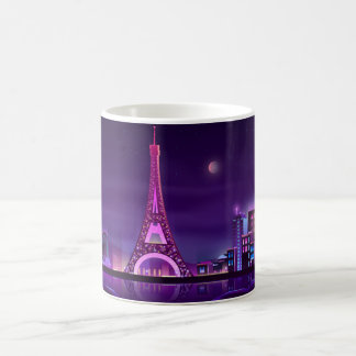 Paris at night coffee mug