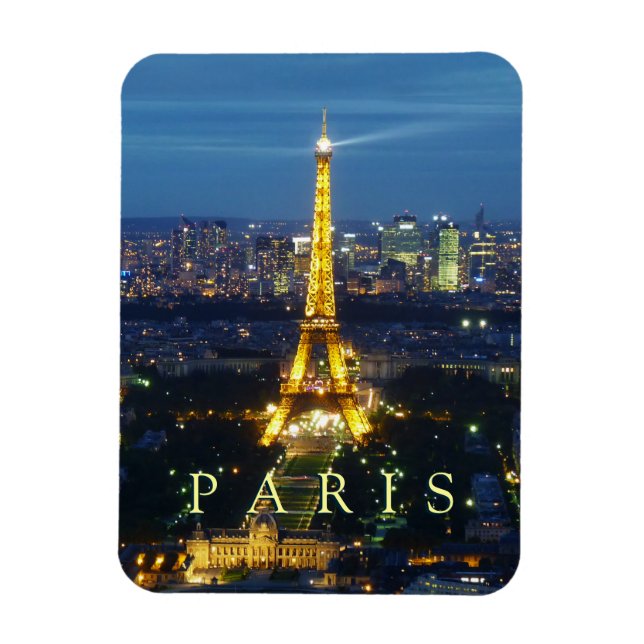 Paris at Night - Eiffel Tower magnet (Vertical)