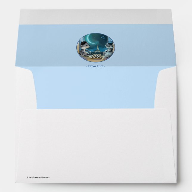 Paris at Night Envelope - Happy (Various) (Back (Bottom))