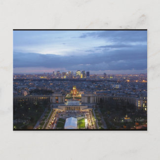 Paris at Night Postcard