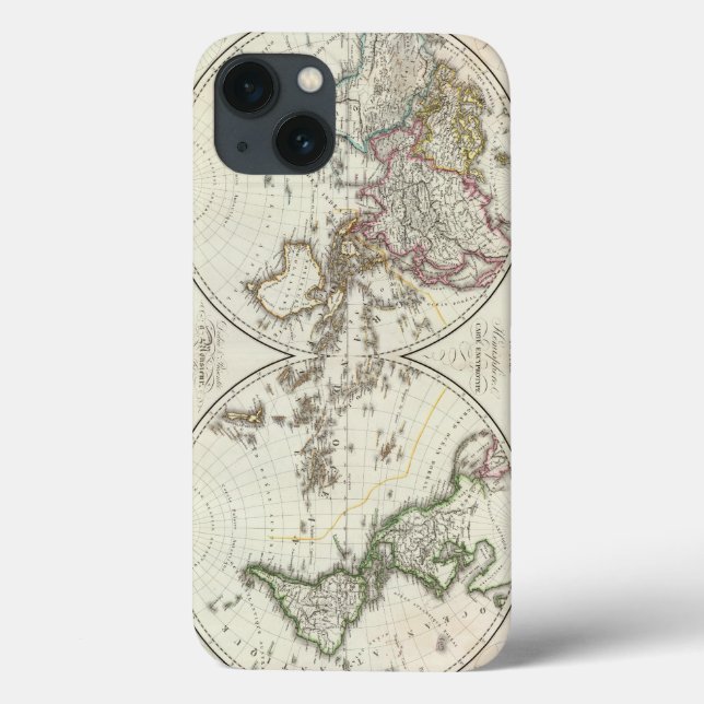 Paris Atlas Map Case-Mate iPhone Case (Back)