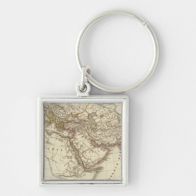 Paris atlas map key ring (Front)
