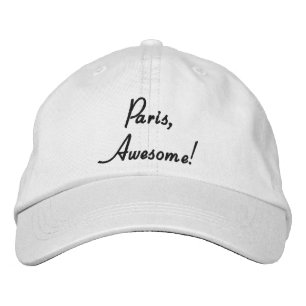 Paris, Awesome! Quote Adjustable Cap
