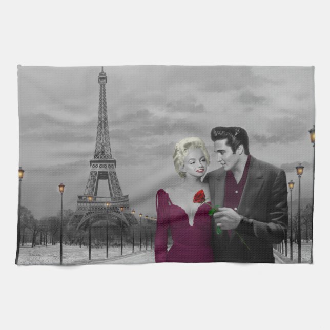 Paris B&W 2 Tea Towel (Horizontal)