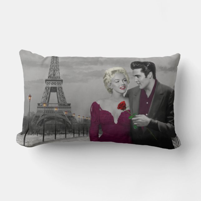 Paris B&W Lumbar Cushion (Front)