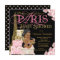 Paris Baby Girl Shower Invitations
