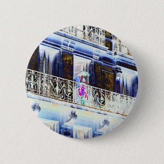 Paris Balcony 6 Cm Round Badge