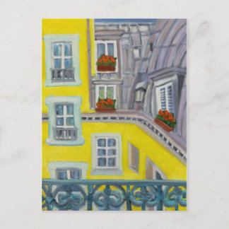 Paris Balcony Postcard