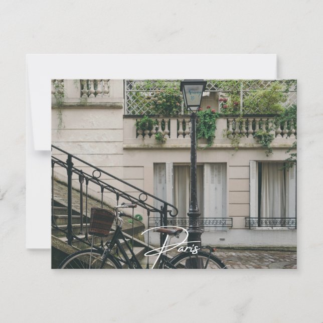 Paris Bike (Paris) Invitation (Front)