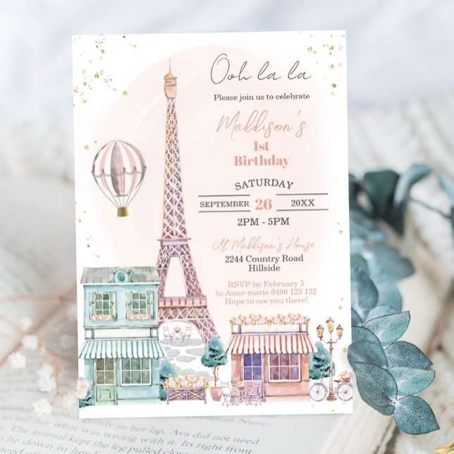 Paris Birthday Invitation (Creator Uploaded)
