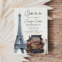 Paris Birthday Parisian Cafe Tea Party Birthday