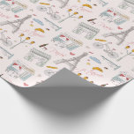 Paris Birthday Party Shower Wedding Wrapping Paper<br><div class="desc">Whether you're celebrating a birthday or special occasion, this wrapping paper adds that perfect finishing touch to your gift. Available in multiple sizes, it's the perfect way to create memorable moments with a stylish presentation. Make your gifts unforgettable with this beautifully crafted wrapping paper – because the wrap is just...</div>