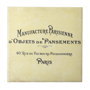 Paris Biz Card Ceramic Tile