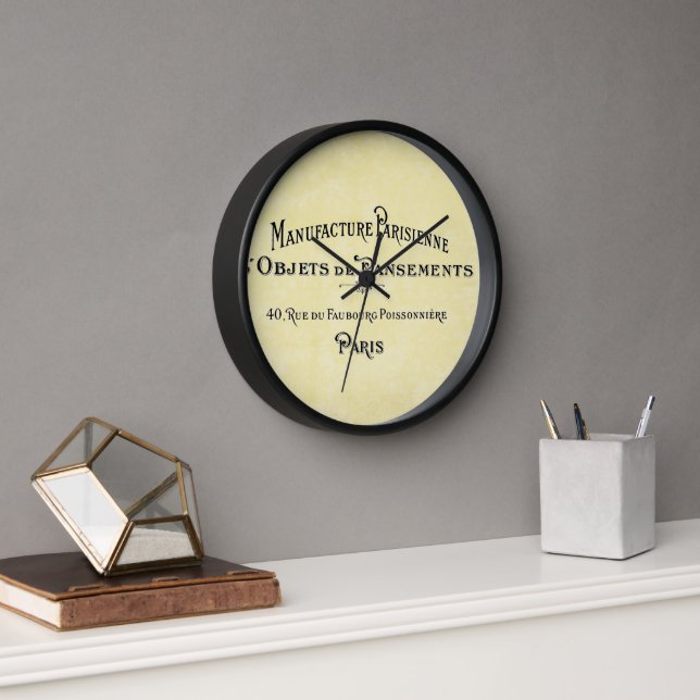 Paris Biz Card Wall Clock (Office)