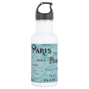 Paris   Blue Damask 532 Ml Water Bottle