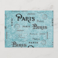 Paris | Blue Damask