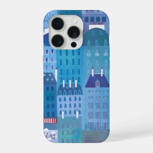 Paris Blue iPhone 15 Pro Case