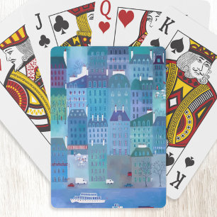 Paris Blue Playing Cards