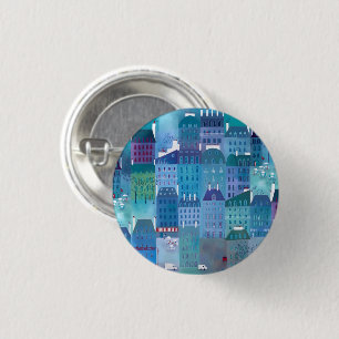 Paris Blues 3 Cm Round Badge