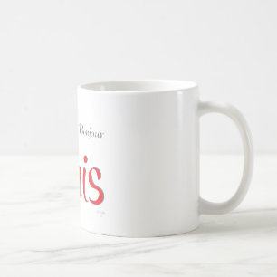 PARIS Bonjour (Hello) Coffee Mug