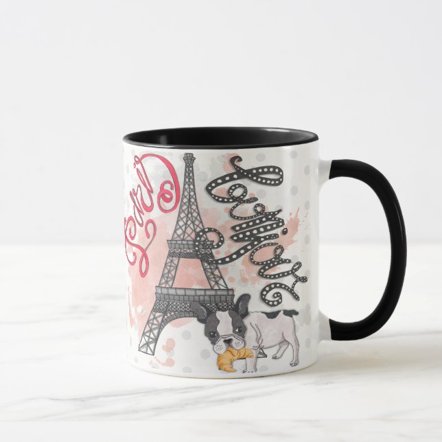 Paris Bonjour Mug (Right)